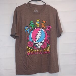Greatful Dead t-shirt brown size large